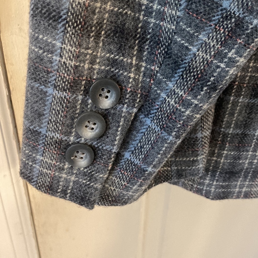 Wool Pendleton Plaid Blazer - image 7